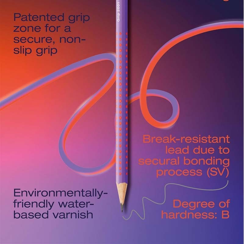 Creion grafit 2001 Grip Flow Faber-Castell