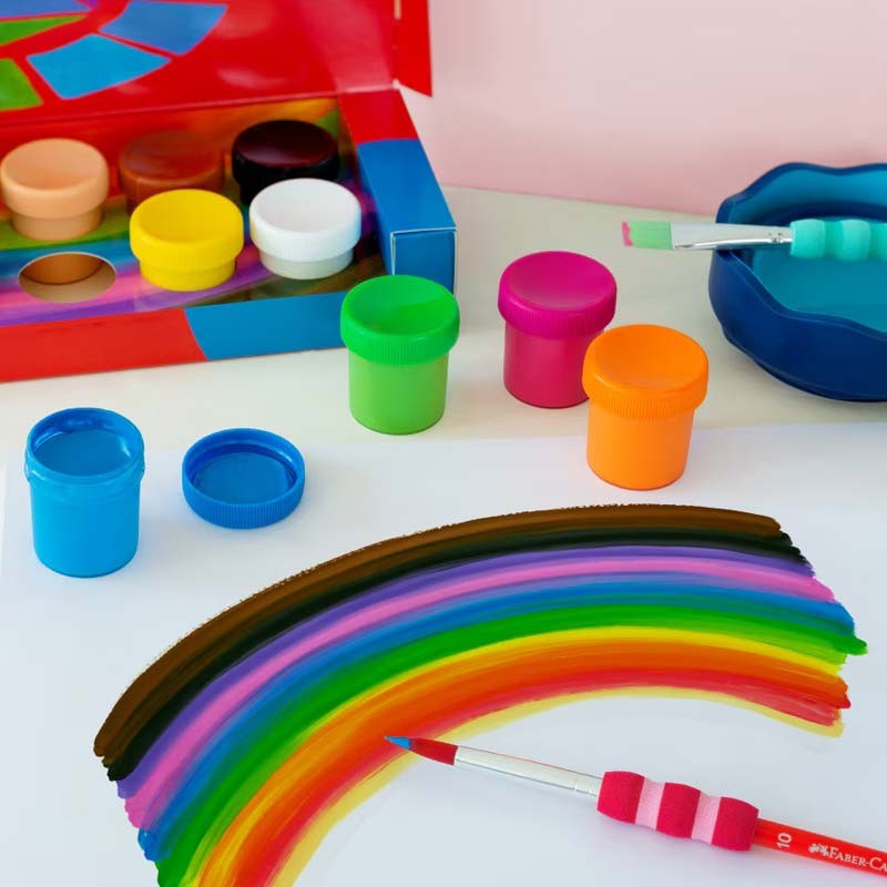 Set 12x20ml culori guase Faber-Castell