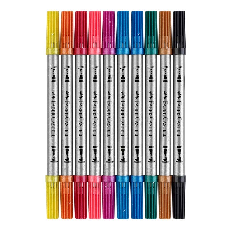 Set 10 carioci Glitter Faber-Castell