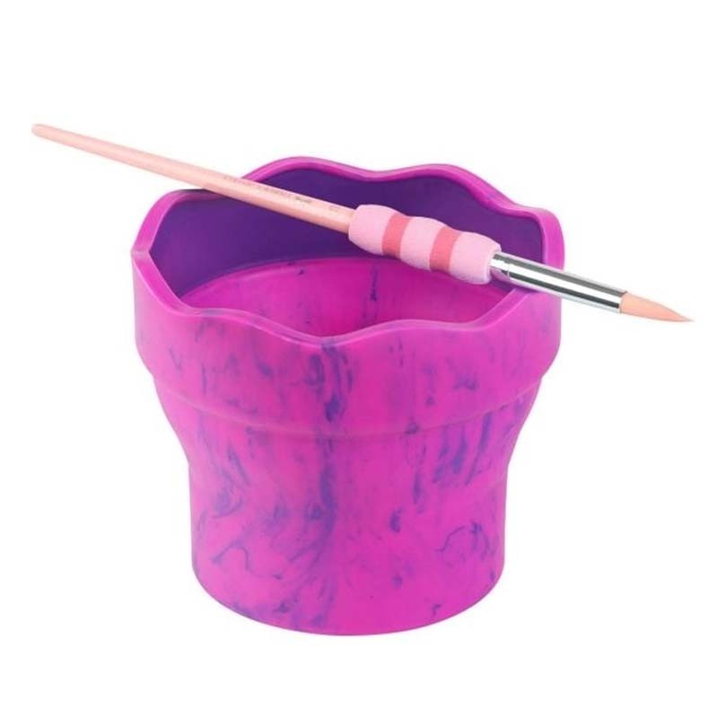 Pahar pictura Click&Go Pink Marble Faber-Castell