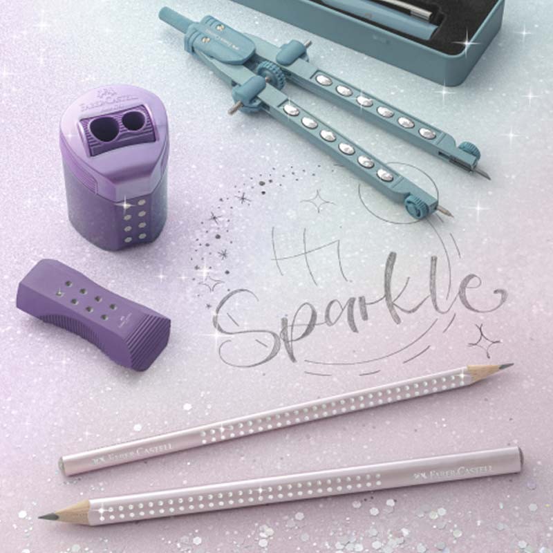 Ascutitoare dubla Sparkle Roll-On Faber-Castell