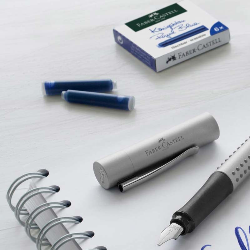 Set 6 patroane cerneala Royal Blue Faber-Castell