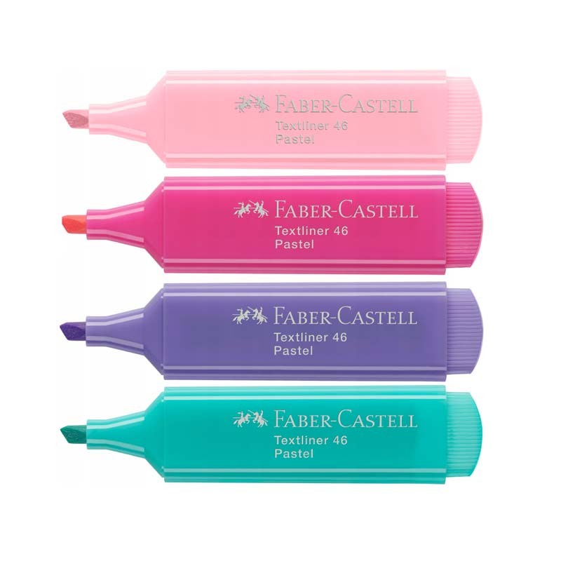 Set 4 marker evidentiator Super Fluo Faber-Castell
