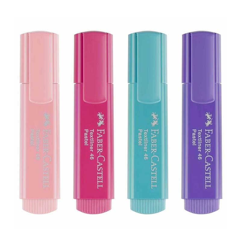 Set 4 marker evidentiator Pastel Faber-Castell