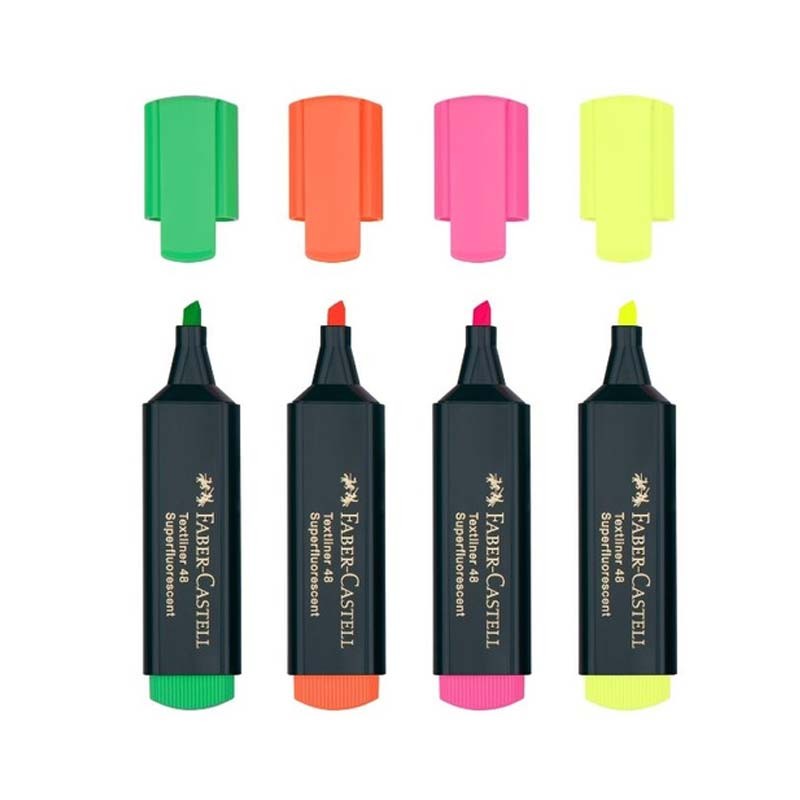 Set 4 marker evidentiator Faber-Castell