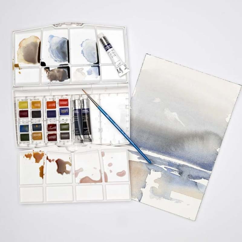 Set 19 culori acuarela Mixed Travel Cotman Winsor & Newton