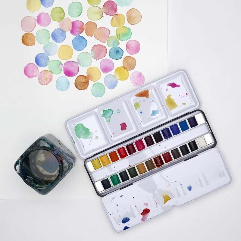 Set 24 culori acuarela Complete Travel Cotman Winsor & Newton