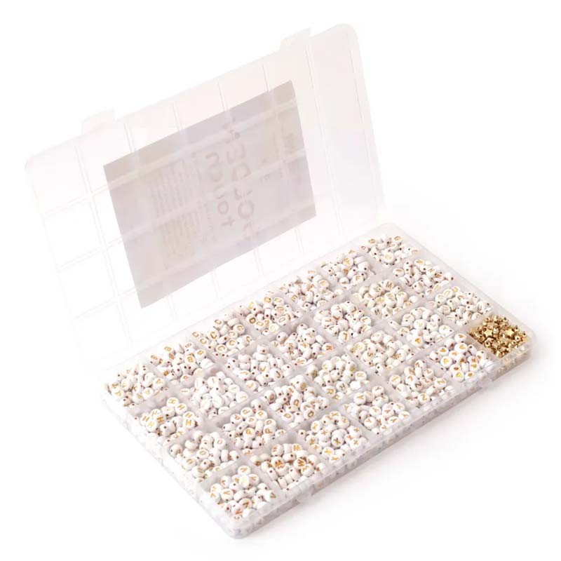 Set perle alfabet Gold Graine Creative