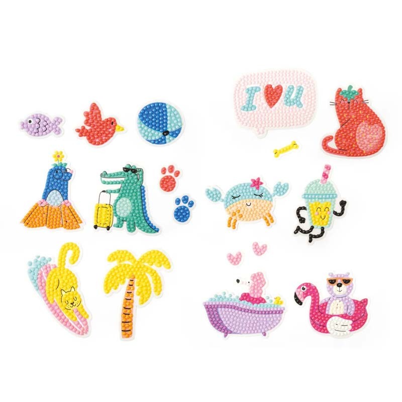 Kit cu diamante Stickers Good Vibes Graine Creative