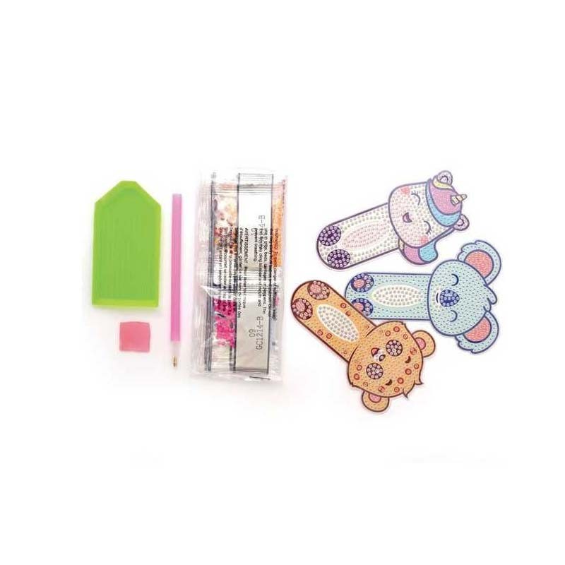 Kit cu diamante Bookmarks Animals Graine Creative