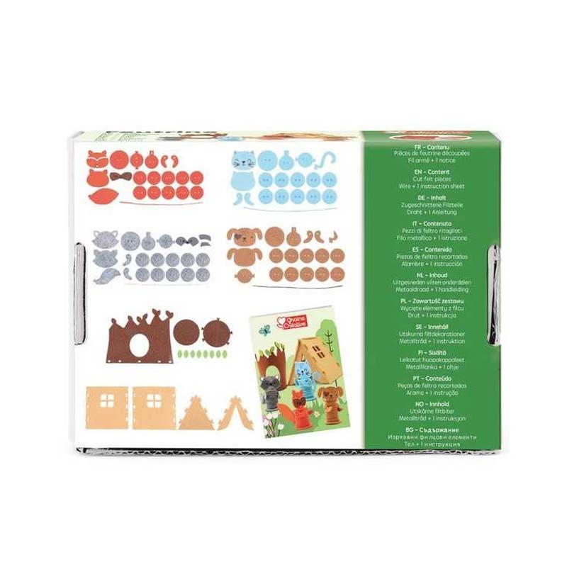 Kit figurine fetru Animals Graine Creative