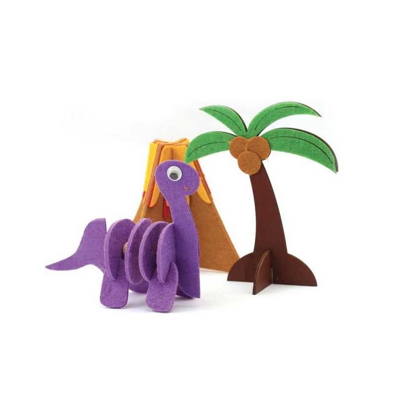 Kit figurine fetru Dinosaurs Graine Creative