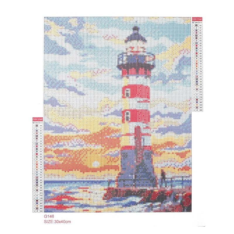 Pictura cu diamante Lighthouse Graine Creative
