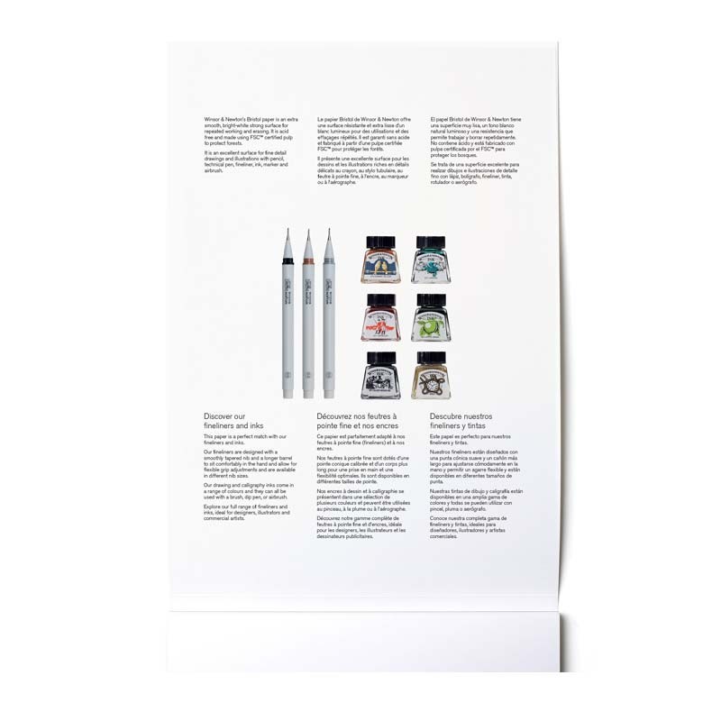 Bloc hartie markere Bristol Winsor & Newton