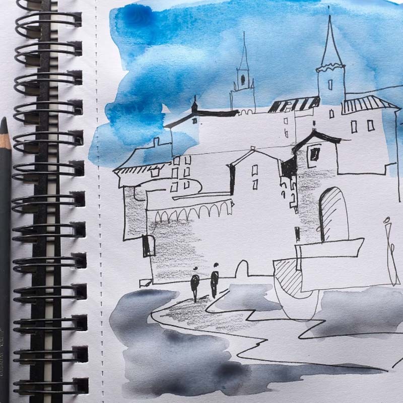 Bloc hartie schite spirala Cartridge Winsor & Newton