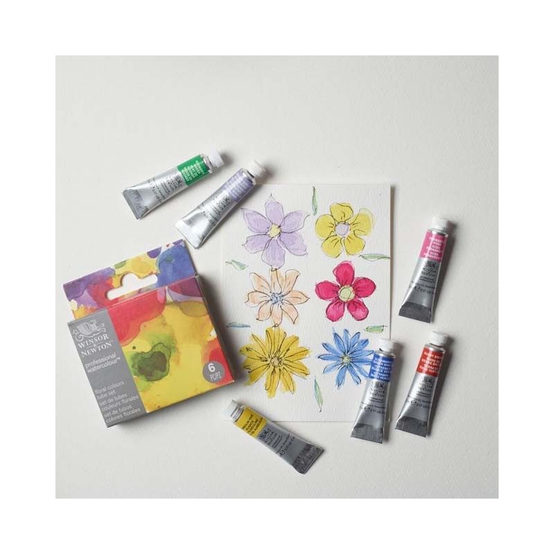 Set 6x5ml Floral Professional Winsor&Newton