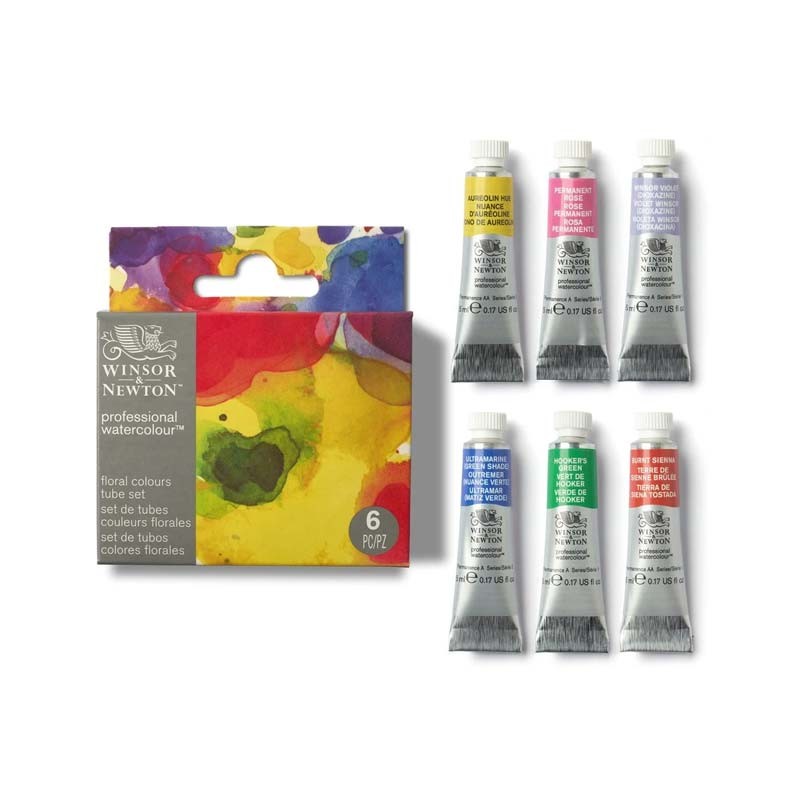 Set 6x5ml Floral Professional Winsor&Newton