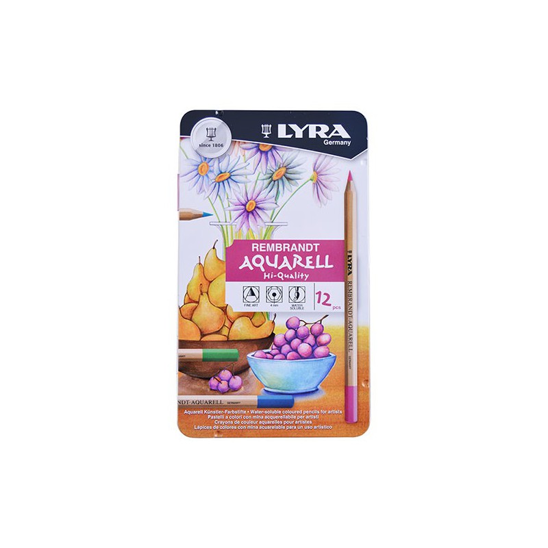 Set 12 creioane colorate acuarelabile Rembrandt Lyra