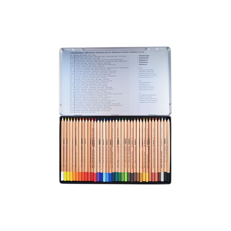 Set 36 creioane colorate acuarelabile Rembrandt Lyra