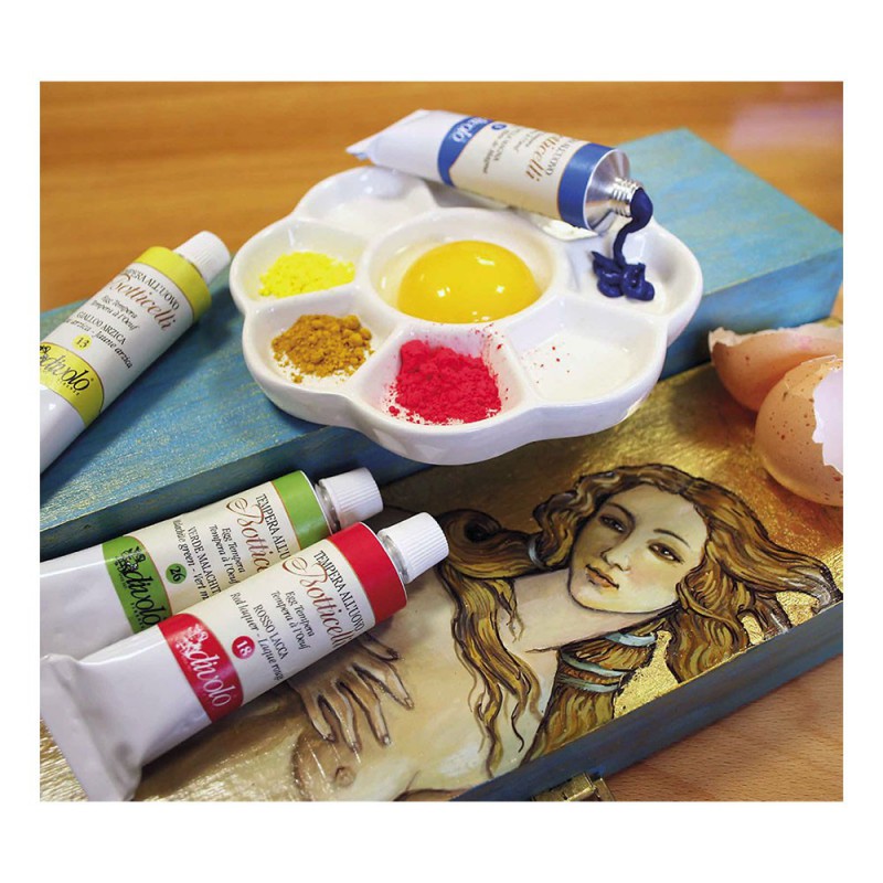 Culori tempera emulsie ou Botticelli Divolo