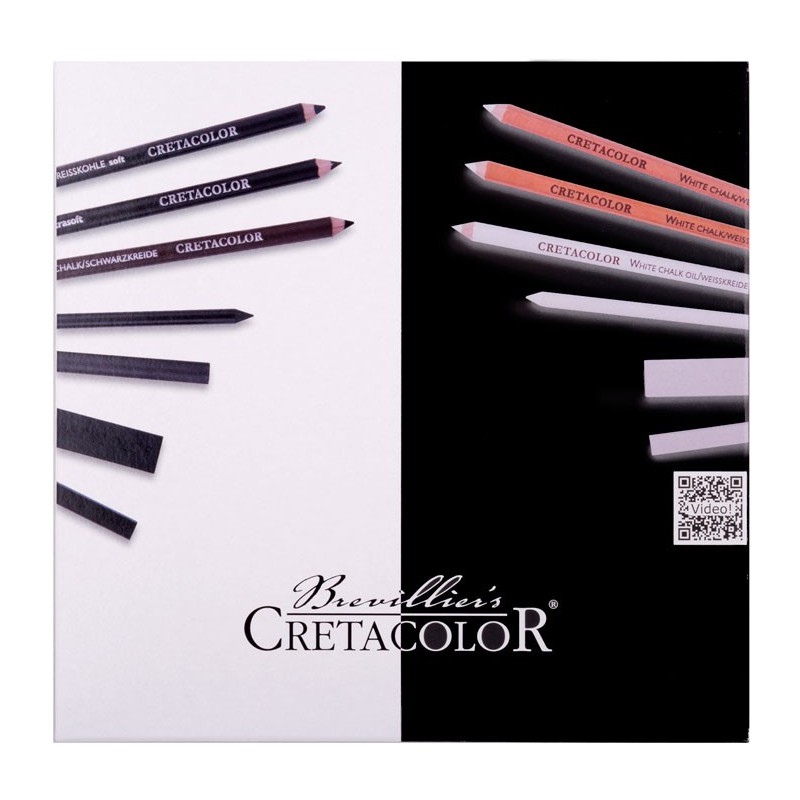 Set desen Black & White Box Cretacolor