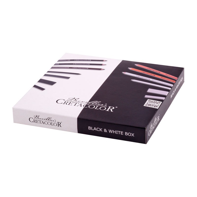 Set desen Black & White Box Cretacolor