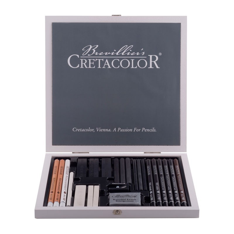 Set desen Black & White Box Cretacolor