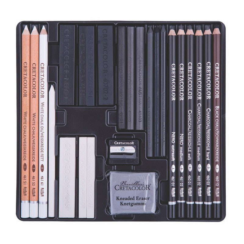 Set desen Black & White Box Cretacolor