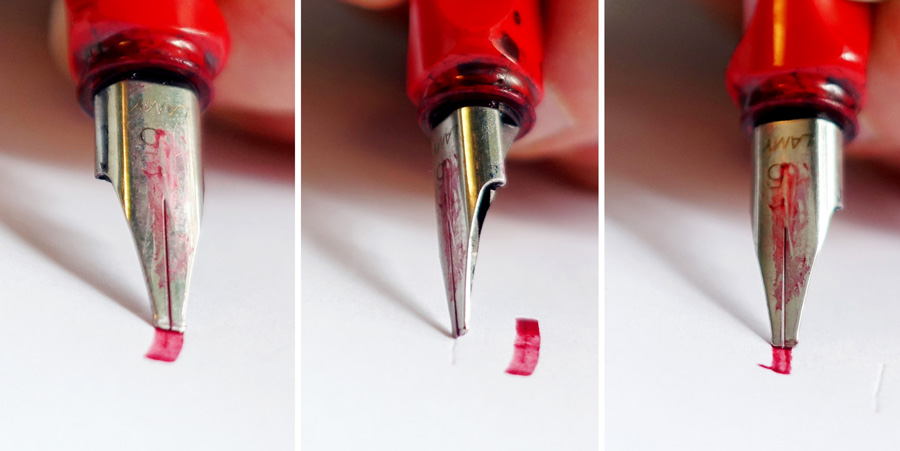 Presiunea de scriere in caligrafie
