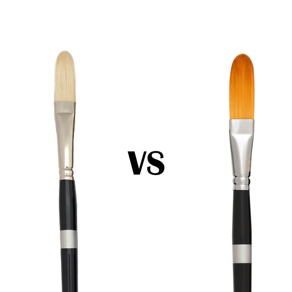 pensule pictura fir natura vs fir sintetic