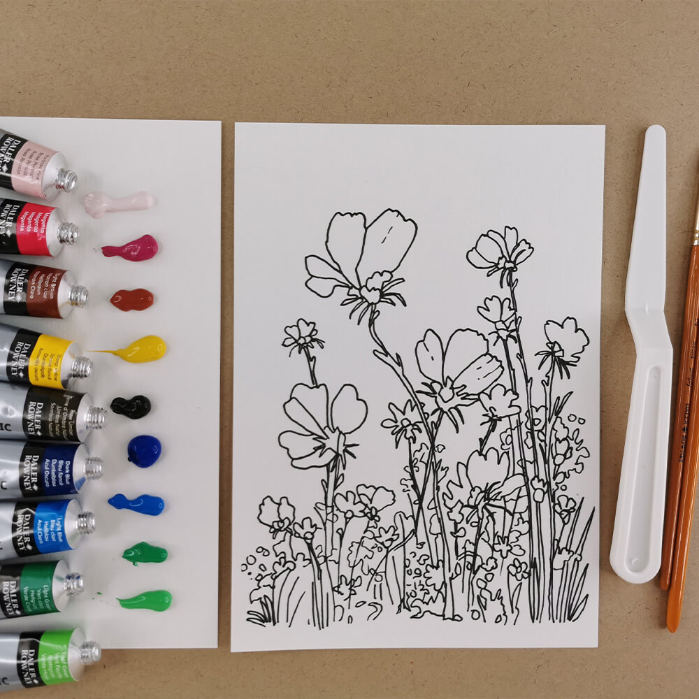 tutorial pictura acrilice