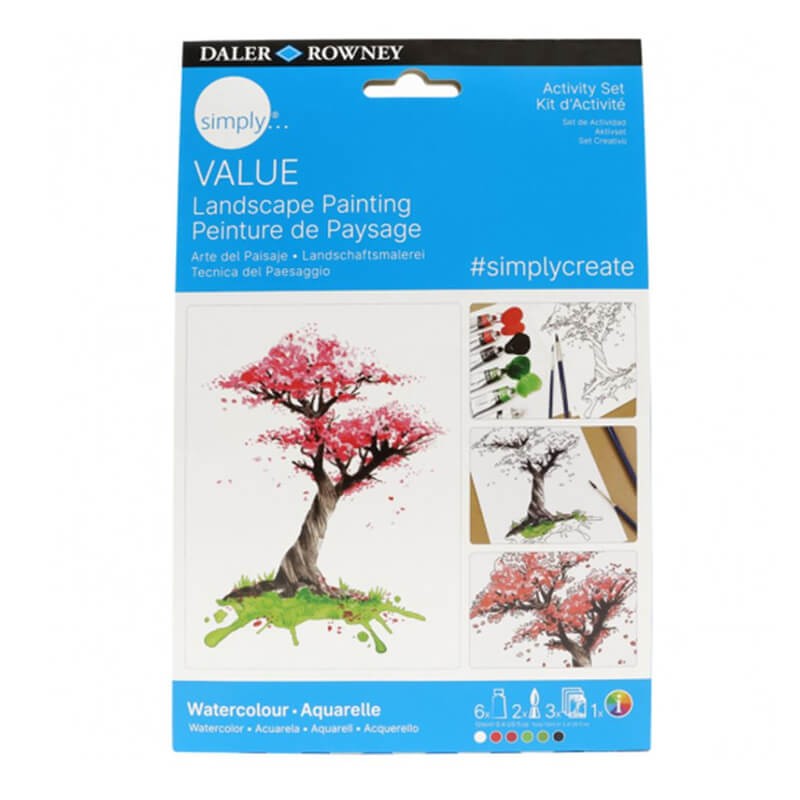 set pictura acuarela simply daler rownet