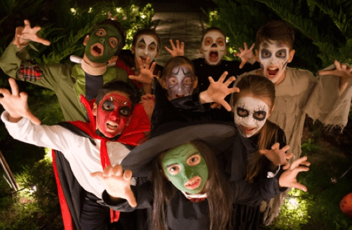pictura fata halloween copii