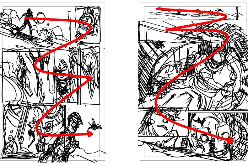 Actiunea in desenul manga