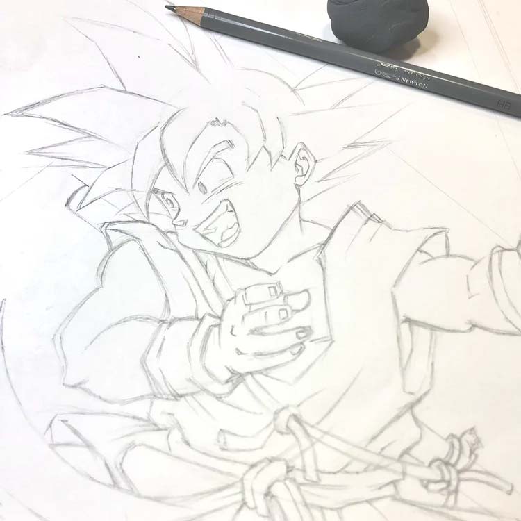 Desen manga in creion