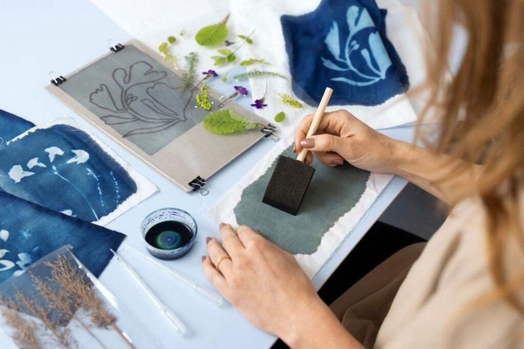Setul Cyanotype pentru textil