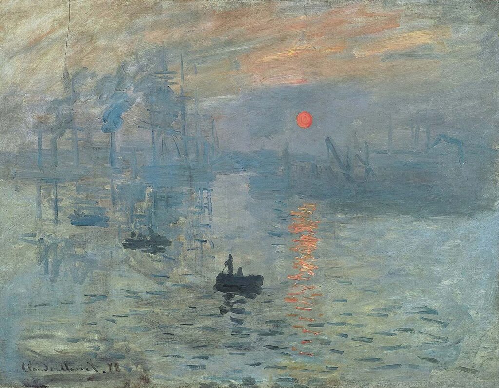Lucrare impresionistă: Claude Monet – Impression, Soleil Levant