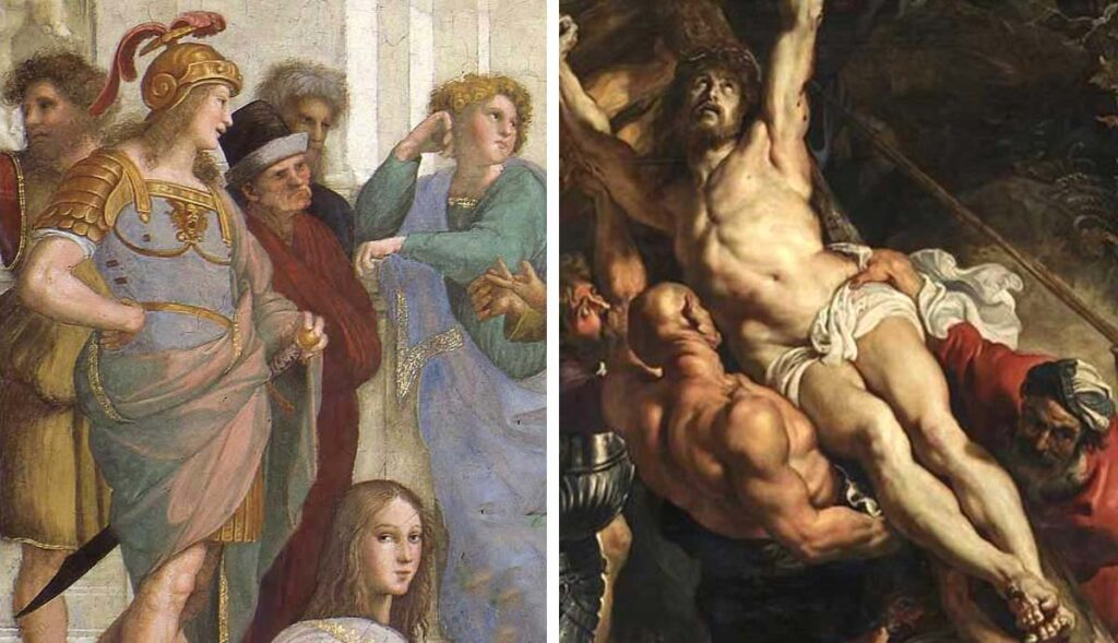 Ce reguli a schimbat Barocul? Școala din Atena - Raphael (Renaștere) Vs. Coborârea de pe cruce - Peter Paul Rubens (Baroc)