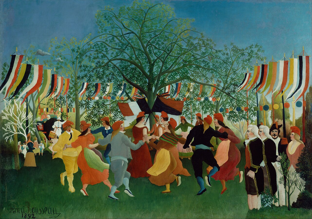 Cum recunoști o pictură postimpresionistă? Centenarul Independenței, 1892 - Henri Rousseau, Getty Center, Los Angeles