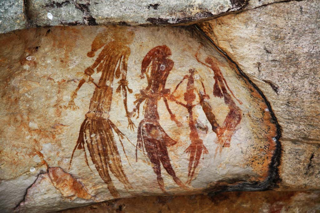 Picturi rupestre din Bradshaw găsite în regiunea Kimberley din nord-vestul Australiei