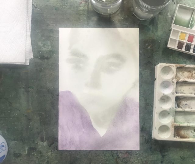 tutorial pictura in acuarela